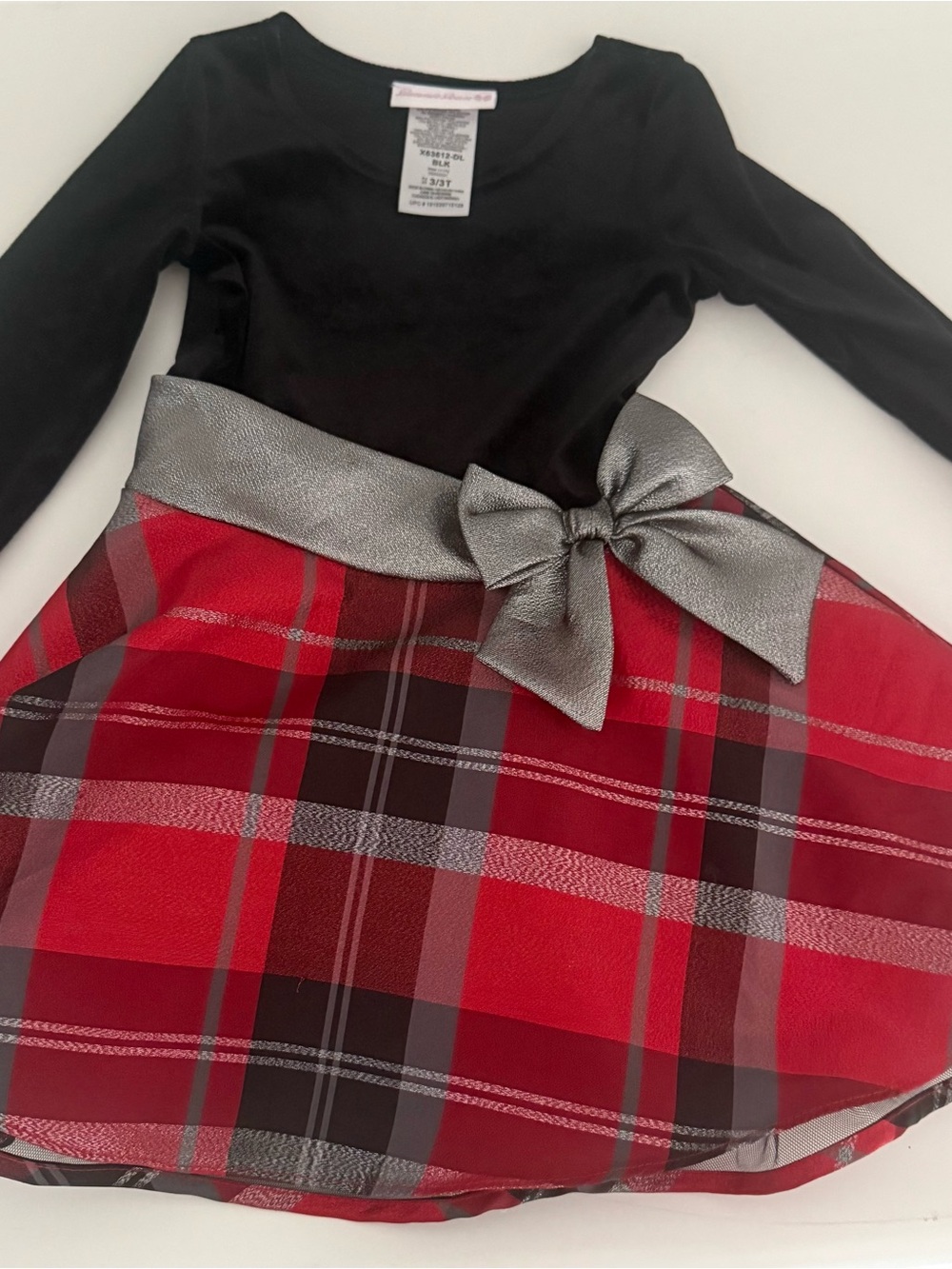 Bonnie Jean Black Toddler Dress - 3/3T